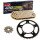 Kettensatz geeignet für Aprilia RX 50 Racing 03-06  Kette RK GB 420 MXZ 126  offen  GOLD/11/51