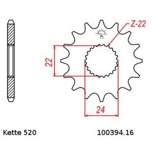 Kettensatz geeignet fr Aprilia SX 125 11Kw 08-13  Kette RK GB 520 MXU 112  offen  GOLD  16/45