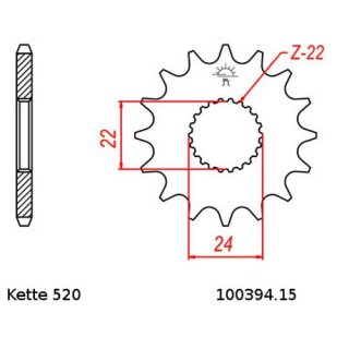 Kettensatz geeignet fr Aprilia SX 125 17Kw 08-13  Kette RK GB 520 EXW 112  offen  GOLD  15/45