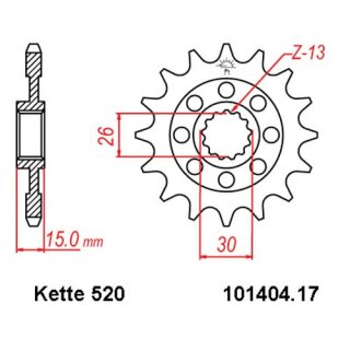 ALU Kettensatz geeignet fr BMW S 1000 RR 09-11 CONVERSION Kette RK MM 520 GXW 118 GRN offen 17/44-ALU