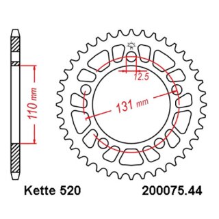 ALU Kettensatz geeignet fr BMW S 1000 RR 09-11 CONVERSION Kette RK MM 520 GXW 118 GRN offen 17/44-ALU