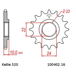 Kettensatz geeignet fr BMW G 650 GS 11-16 Kette RK GB 520 XSO 112 offen GOLD 16/47