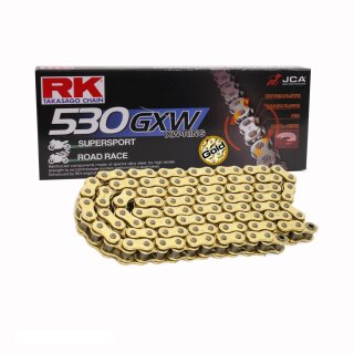 Kettensatz geeignet fr Honda CBR 900 RR Fireblade 92-95  Kette RK GB 530 GXW 108  offen  GOLD  16/42