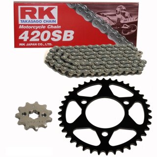 Chain and Sprocket Set Honda MBX 80 SW SWD 82-87 chain RK 420 SB 116 open 15/38