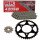 Chain and Sprocket Set compatible for Honda MBX 80 SW SWD 82-87 chain RK 420 SB 116 open 15/38