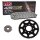 Chain and Sprocket Set compatible for Honda CB 125 Twin 79-86  chain RK 428 S0 112  open  15/39