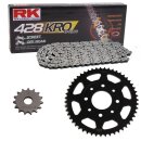 Kettensatz geeignet für Honda CB 125 TD 1982  Kette RK 428 KRO 122  offen  14/42