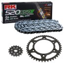 Kettensatz geeignet für Honda CR 250 R 90-91  Kette RK 520 XSO 116  offen  14/53