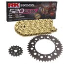 Chain and Sprocket Set Honda XR 250 R 86-87  chain RK GB...