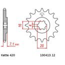 Ritzel Stahl Teilung 420 mit 12 Zähnen JTF413.12