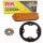 Chain and Sprocket Set compatible for Honda TRX 90 X 93-12  chain RK PC 428 SB 98  open  ORANGE  13/50