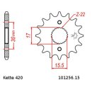 Ritzel Stahl Teilung 420 mit 15 Zähnen JTF1256.15