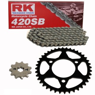 Kettensatz geeignet für Honda Z 50 Monkey 79-83  Kette RK 420 SB 88  offen  12/35