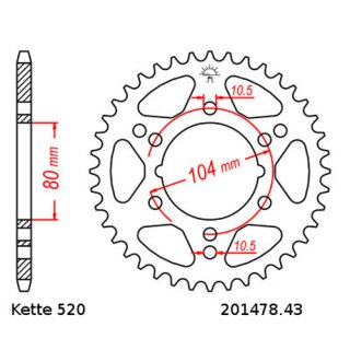 Kettensatz geeignet fr Kawasaki Z 750 04-14  Kette RK 520 XSO 112  offen  15/43