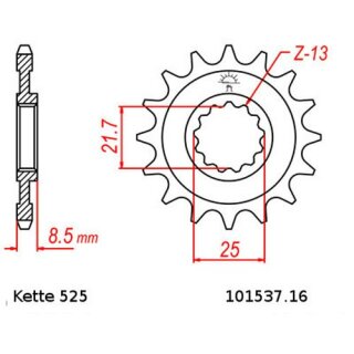 Kettensatz geeignet fr Kawasaki ZX-9R Ninja 02-03  Kette RK 525 XSO 110  offen  16/41
