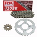Kettensatz geeignet für Kawasaki KX 85 B Big Wheel 01-20 Kette RK 420 SB 130 offen 13/51