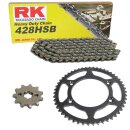 Chain and Sprocket Set Kawasaki KLX 125 A 03-06  chain RK...