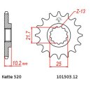 Ritzel Stahl Teilung 520 mit 12 Zähnen JTF1503.12