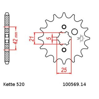 Kettensatz geeignet fr Kawasaki KLX 250 RD 94-99  Kette RK 520 XSO 110  offen  14/50