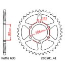 Chain and Sprocket Set compatible for Kawasaki Z 1000 R2 1983, chain RK 630GSV 98, open, 15/41