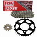 Kettensatz geeignet für Kawasaki KDX 50 03-06 RK 420 SB  78  offen  13/28