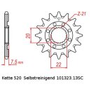 Steel front sprocket self-cleaning with pitch 520 and 13...